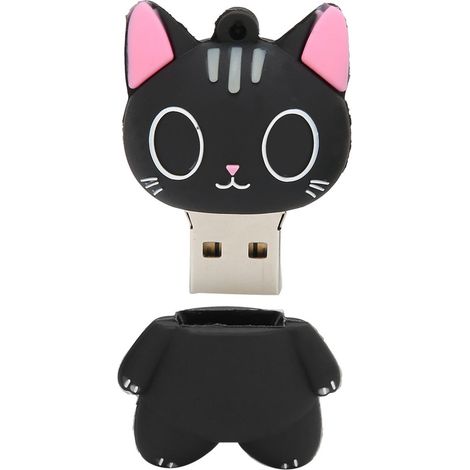Clé USB Chat - 32 Go - Compatible Windows Linux macOS - Plug and Play - Clé USB Portative pour Stockage Données Musique Photos - 1 Pièce (1/5)
