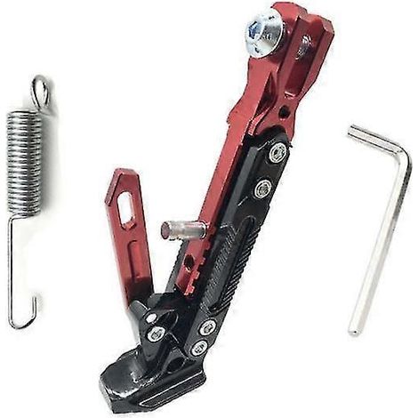 Verstellbare CNC-gefräste Motorrad-Fußstütze aus Metall, seitliche Halterung, langlebige, korrosionsbeständige Halterung, Motorradständer – 1 Stück