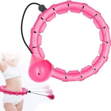 Cerceau Hula Hoop - Réglable 120 cm - Pour Fitness et Massage de la Taille - 24 Anneaux Démontables - 1 Pièce (1/4)