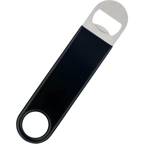 Abridor de botellas profesional para camareros, recubierto de goma, de acero inoxidable, ideal para bares y fiestas, 1 unidad. (1/5)