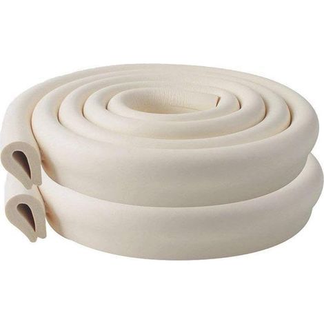 Protection d'Angles et Rebords pour Bébés, 2M 2 Set Protection Mousse Sécurité Rouleau de Mousse Antichoc pour Bébé sur Coins de Murs,des Meubles,Bords de Table
