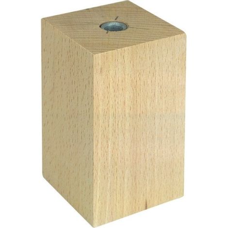 Pedana in legno avvitata, Diam.50 x H.80 mm x L.50 mm Cime