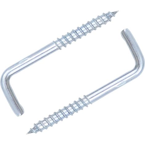 20 crochets à vis en L - M2 - M3 - 5x25 mm - zinc - forme L (1/5)