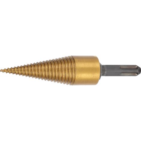 Fendeur de bûches à cône torsadé, foret à queue carrée, outil de fendage plaqué TiPilating 32 mm S (1/5)
