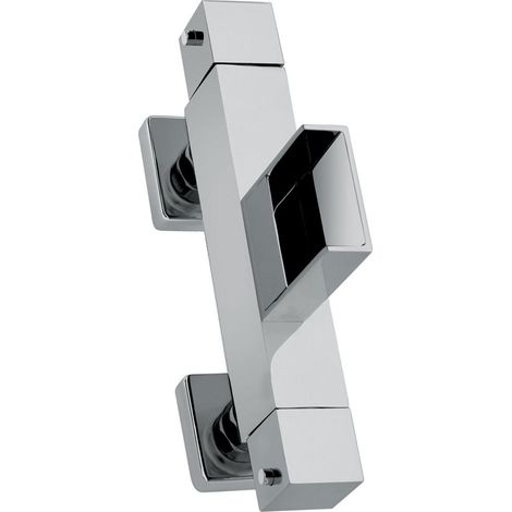 Kiamami Valentina – Robinet externe pour vasque à cascade thermostatique – Finition chromée en laiton – Longueur 27 cm – Largeur bouche 9 cm – Installation murale