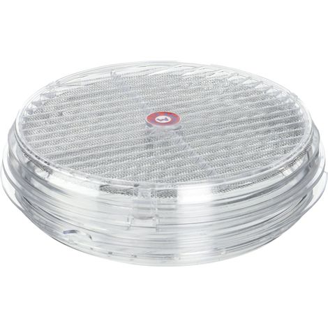La Ventilazione TVR200 Coppia di Griglie Tonde per Vetri in Metacrilato Diametro 220 mm, Trasparente (1/4)