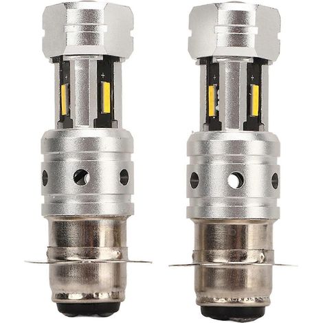 H6 H6M P15D Motorrad-LED-Lampe mit Doppellinse, 100 W, superhelle Scheinwerferlampe für ATV/UTV, gelb