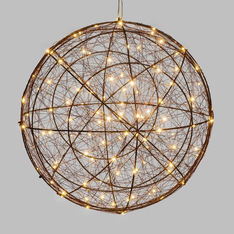 Sfera 3D Kupfer 250x250x250 120 MicroLED warmweiß IP44
