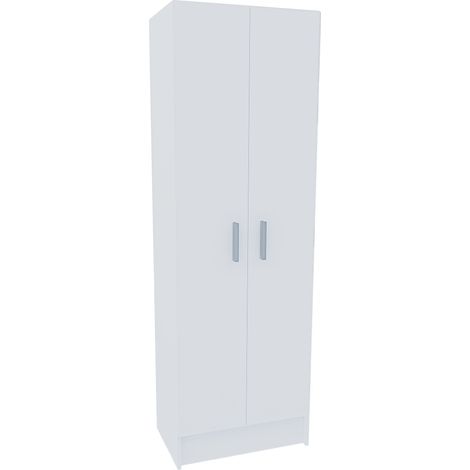 Armadio Armadietto Multiuso A Colonna Con 2 ante e 8 Ripiani Scarpiera Portascarpe Ingresso Camera Da Letto Design Moderno Arredo Arredamento Elegante Managua 59 x 37 x 180 Cm Colore Bianco (1/4)