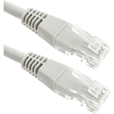 BeMatik - Câble réseau Ethernet UTP gris Cat.6 de 1 m (1/5)