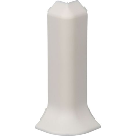 PROVISTON Aussenecke für Sockelleiste 12.8 x 60 mm Kunststoff Fußleiste Weiß