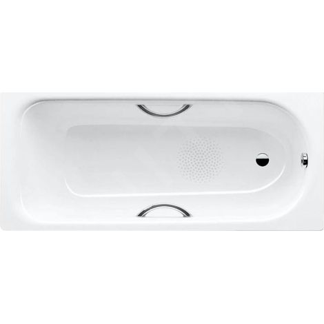 Kaldewei Advantage - Baignoire rectangulaire Saniform Plus Star 332, 160x70 cm, avec trous pour poignées, antidérapante, blanche 133230000001 (1/4)