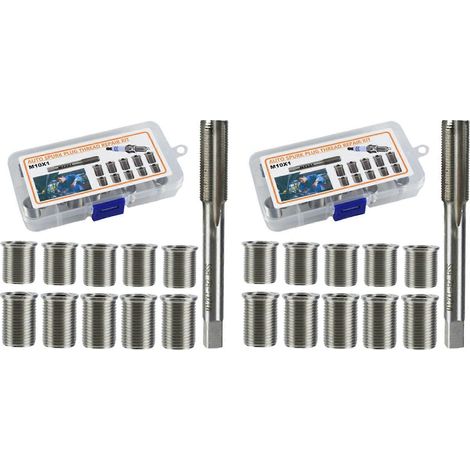 jeux d'inserts filetés de réparation de bougies d'allumage M10x1, inserts de type Timesert M6-M14, G017 (1/3)