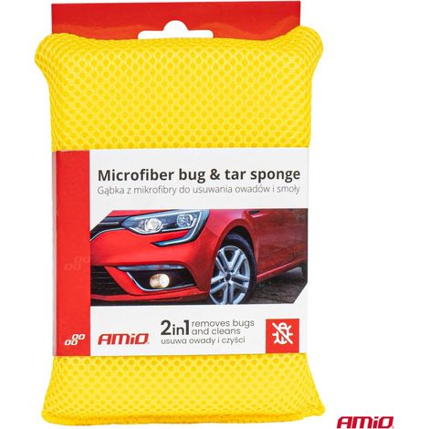 Éponge en microfibre pour enlever les insectes et le goudron AMIO-03845