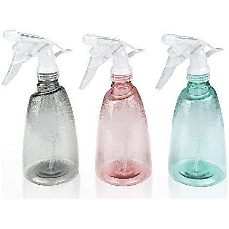 3 Pièces Vaporisateur Vide 500 ml, Rechargeable Gâchette en Plastique Flacon Pulvérisateur, 2 Pulvérisation Modes Transparent Spray Bouteilles, pour Nettoyage, Plante, Cheveux, Jardin (1/5)