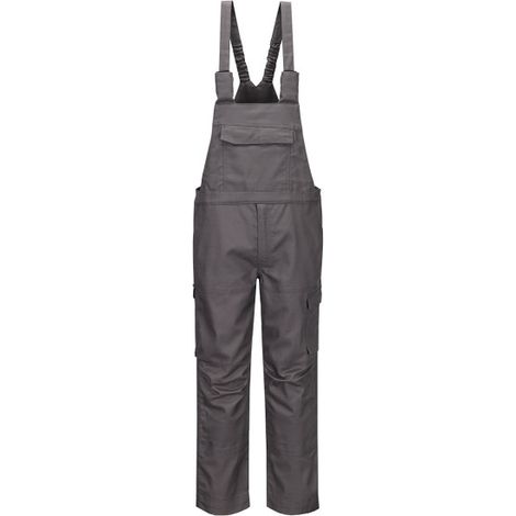 Peto y tirantes Ignífugo Industrial Bizflame PORTWEST FR455 S Gris (1/2)