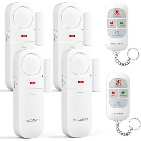 Alarme d'ouverture sans fil pour portes et fenêtres avec télécommande (1/5)