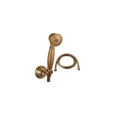 Douchette en laiton massif avec pommeau et flexible de douche de 1,5 m (1/5)