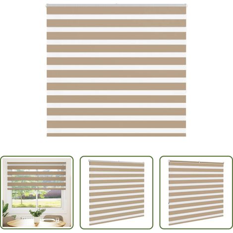 Doppelrollo - Doppelrollo Sandbraun 165x150 cm Stoffbreite 160,9 cm Polyester (1/5)