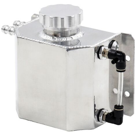 Bidon de D'huile de Véhicule en Aluminium 1 L Réservoir de Reniflard D'huile Vidange (1/5)