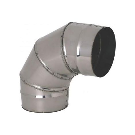 Accessorio ventilazione Aldes Gomito 90 gradi Acciaio 355 mm