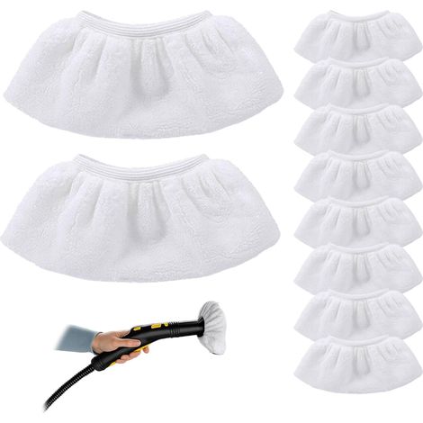 20 Pièces Bonnettes Microfibre Lingettes, Housses De Rechange Pour Nettoyeur Vapeur À Main, Accessoires Compatibles Avec Karcher SC1 SC2 SC3 SC4 SC5 SV7 Nettoyeur Vapeur