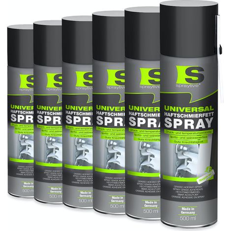 Spraytive 6x 500ml Universal Haftschmierfett-Spray – Schmierfett & Kriechöl für Auto, Gelenke & Lager (1/5)