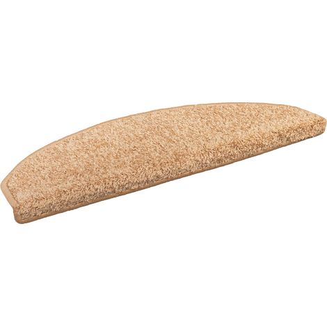 Tapis d'escalier auto-adhésifs 15 pcs Doré 80 x 24,5 x 3,5 cm vidaXL (1/5)