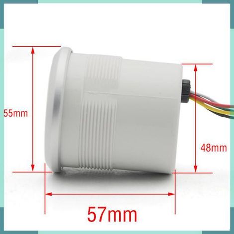Tachymètre numérique pour voiture et moto 52mm, affichage LED 0-8000 RPM, rétroéclairage bleu, fixation incluse (1/5)
