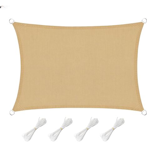 Voile d'ombrage Rectangulaire 2x3 m, Toile Ombrage Respirant , Filet dombrage Rectangle avec Protection UV pour Patio Jardin Terrasse (1/4)