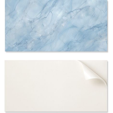 Baldosas de vinilo decorativas para cocina o ba帽o con estampado abstracto de m谩rmol, 10x40x20 cm.