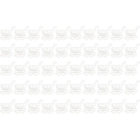 50 Pcs Paper Clips White Shopping Cart Shape Small Sturdy Durable Metal Paperclips for Office Home Daily Use (1/5)