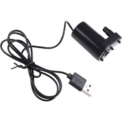 Pompe submersible miniature pour aquariums, alimentée par USB, DC 5V, 2-3L/min, chargeur, accessoires pour mini pompe à eau motorisée. (1/4)