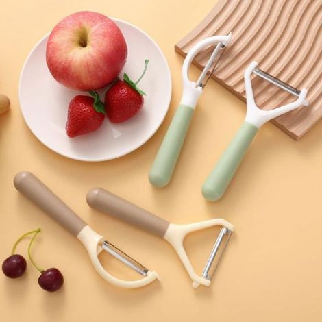 Couteau à éplucher - Cuisine - Acier inoxydable - Ergonomique - Multifonctionnel - Antidérapant (1/5)