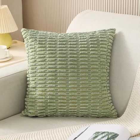 2xTaie d'oreiller Nordic Pure Color Coussin carré Accueil Décoration de canapé Housse d'oreiller (1/4)