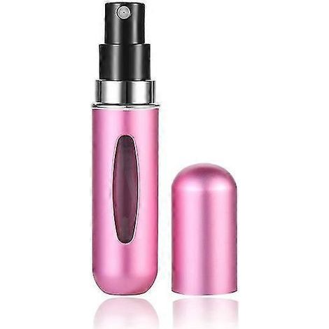 Flacon vaporisateur portable de voyage rechargeable avec pompe à remplissage par le bas (5 ml, 6 ml, 8 ml) - Récipient cosmétique vide - Flacon atomiseur-8ml-Pink (1/4)