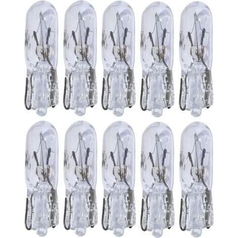 Lot de 10 ampoules T5 12V 1.2W pour tableau de bord (1/3)