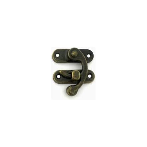 Fermoirs à Bras Oscillant en Bronze Antique, Loquets Métalliques Vintage pour Boîte en Bois, Fermeture Décorative avec Vis de Montage, Accessoire de Verrouillage pour Coffre, Coffret et Meuble (1/2)