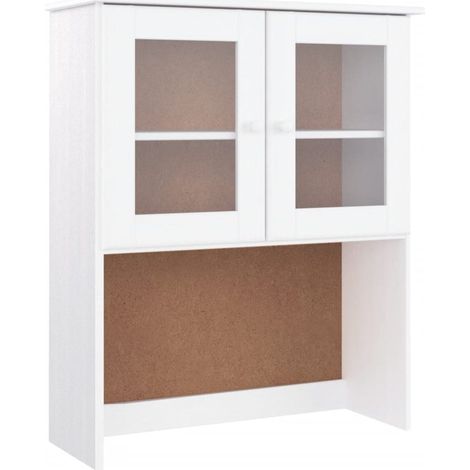 Dessus de commode ALTA blanc 77x30x92 cm bois massif de pin CFW870338 (1/5)