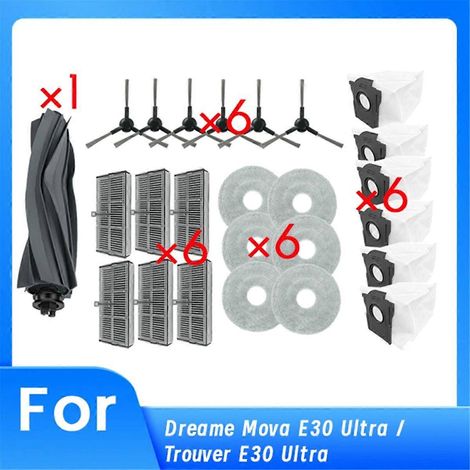 Lot de 25 pièces de rechange pour robot aspirateur E30 Ultra / Trouver E30 Ultra (1/2)