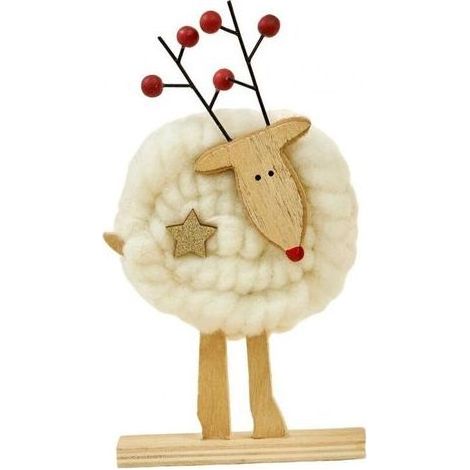 Décorations de Noël en feutrine : rennes et élans, sapin de Noël, échantillons de mini-ornements en feutrine, décorations de bureau 1000 pcs (1/5)