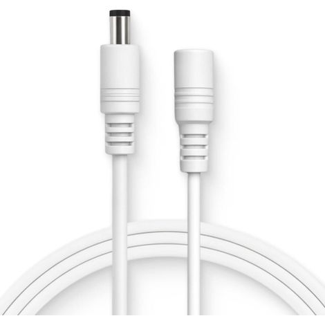 Cordon d'extension d'alimentation 12V DC 5M, 2,1 mm x 5,5 mm, Compatible Caméras de Sécurité CCTV, DVR et Systèmes de Surveillance Vidéo Domestique, Câble Alimentation Stable et Fiable (1/5)