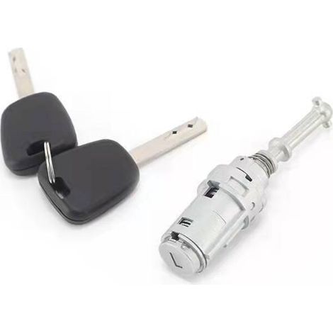 Türschloss und Zylinder vorne links für Citroën C2, C3 und C3 Pluriel – Komplettset mit 2 Schlüsseln (1/5)