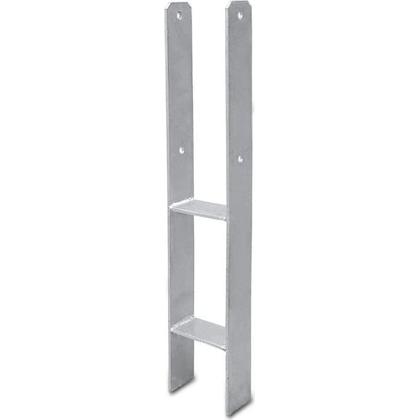 Wolketon 8x Ancoraggio ad H Supporto per palo ad H Ancoraggio per palo incassato supporto per carport 111MM