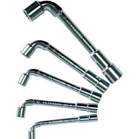Coffret de 5 Clés a Pipe profils 12 pans x 6 pans FACOM - 76.J5PB - 1 Côté pour reprise diminuée + 1 Côté puissance et ré (1/5)