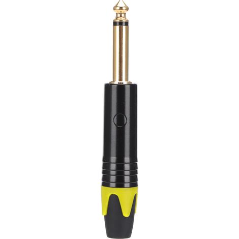 Adaptateur Audio Microphone 6.35 mm - Fiche Mâle Mono - Plaqué Or Jaune - Pour Câbles DIY - Lot de 10 (1/5)