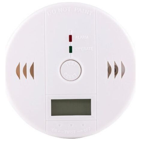Carbon Monoxide Detector, Carbon Monoxide Alarm, Battery Operated Carbon Monoxide Detector with LCD Digital Display (1/4)