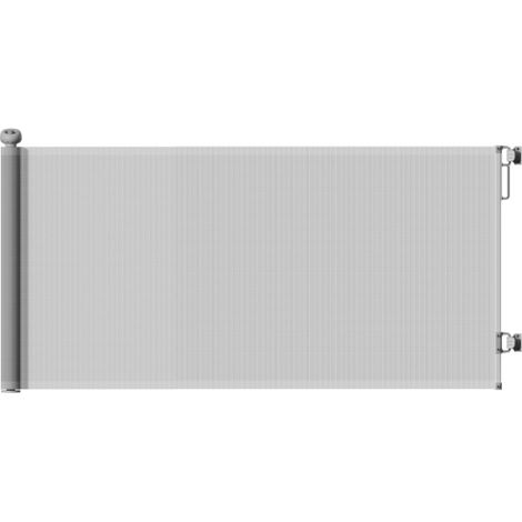 Retractable Dog Gate for Doorways and Stairways, Adjustable Up to 180 cm Wide, Grey Safety Barrier for Hallways (1/5)