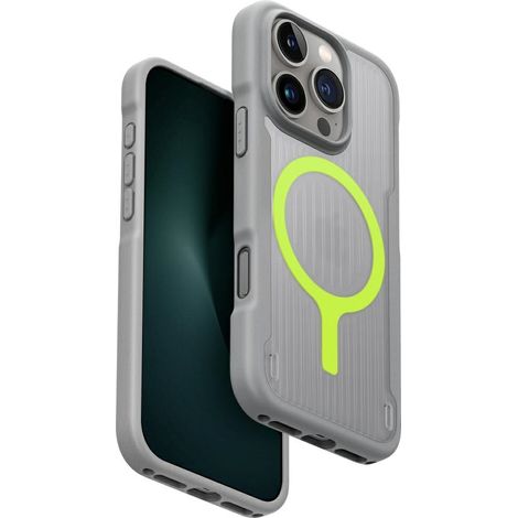 Funda UNIQ Combat Active para iPhone 16 Pro con carga Magclick (gris) (1/5)