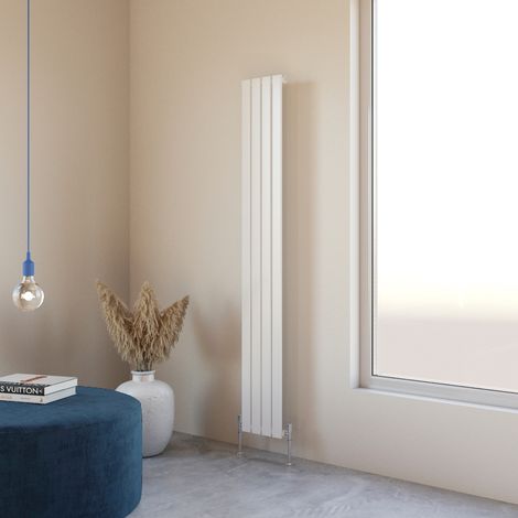 Acezanble 1800x272mm Single White Vertical Flat Panel Central Heating Designer Radiator